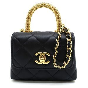 Chanel Coco Handle Micro 2WAY Bag Matelasse Coco Mark Random Serial